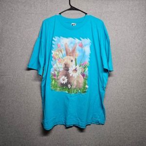 Atlas Sports Easter Bunny Shirt Men's Xl Vintage Blue